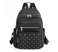 JTKSSCS Mochila Escolar Mochila de moda, mochilas de nailon for mujer, mochila de viaje grande for mujer, mochilas escolares grandes for chicas adolescentes, bolso de hombro(Black)