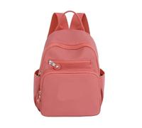 JTKSSCS Mochila Escolar Mochila informal for mujer, Mini bolso escolar de nailon a la moda for niñas, mochilas de viaje pequeñas y ligeras y minimalistas(Orange)