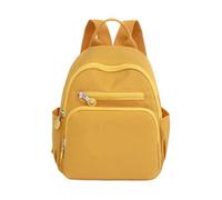 JTKSSCS Mochila Escolar Mochila informal for mujer, Mini bolso escolar de nailon a la moda for niñas, mochilas de viaje pequeñas y ligeras y minimalistas(Yellow)