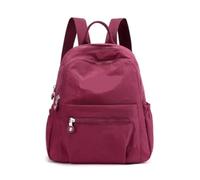 JTKSSCS Mochila Escolar Mochila pequeña for mujer, bolso de hombro de colegio de viaje, mochila versátil de gran capacidad, bolso de moda for mujer(Wine Red)
