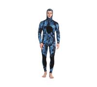 JTKSSCS Neopreno Hombre Traje de Neopreno cálido con Capucha de 1,5/3 mm for Hombre, Ideal for Caza, Pesca y Surf.(Blue,XXXL)