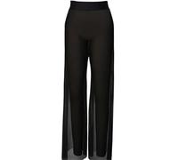 JTKSSCS Pantalones de Entrenamiento de Danza Pantalones de Baile Malla for niñas y Mujeres, Traje Ballet Moderno, Ropa Interior, Pantalones Pierna Larga Ancha lírica contemporánea(Black,SA)