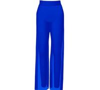 JTKSSCS Pantalones de Entrenamiento de Danza Pantalones de Baile Malla for niñas y Mujeres, Traje Ballet Moderno, Ropa Interior, Pantalones Pierna Larga Ancha lírica contemporánea(Dark Blue,LC)