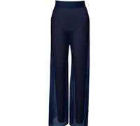 JTKSSCS Pantalones de Entrenamiento de Danza Pantalones de Baile Malla for niñas y Mujeres, Traje Ballet Moderno, Ropa Interior, Pantalones Pierna Larga Ancha lírica contemporánea(Deep Blue,MA)