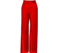 JTKSSCS Pantalones de Entrenamiento de Danza Pantalones de Baile Malla for niñas y Mujeres, Traje Ballet Moderno, Ropa Interior, Pantalones Pierna Larga Ancha lírica contemporánea(Red,LA)