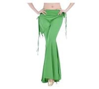 JTKSSCS Pantalones de Entrenamiento de Danza Pantalones de Danza del Vientre for Mujer, Pantalones, con Apertura Lateral for Adultos, Traje práctica Baile, 14 Colores(Color-C)