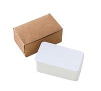 JTKSSCS Tarjetas de Invitación Boda 100 tarjetas en blanco de 5,3 x 9 cm for presentación, for mensajes y nombres libros, for, mensaje(WHITE)