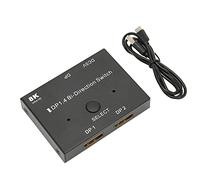 JTLB 1.4, Splitter bidireccional 8K 60Hz 2 en 1 y en 2, fácil de configurar y usar, amplia compatibilidad, Plug and Play, material de aleación de aluminio