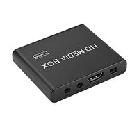JTLB 110 - 240V Full HD Mini Caja Media Player 1080P Media Player Caja Soporte USB MMC RMVB MP3 AVI MKV (Enchufe Europeo)