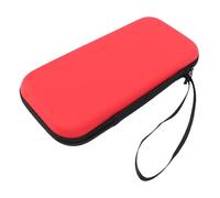 JTLB 2 Consola Carrying Case, Protective Eva Hard Travel Storage Bag con 12 ranuras para tarjetas de juego, para consola de juegos, controlador, cargador, powerbank, auriculares (rojo)