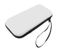 JTLB 2 Console Carrying Case, Protective Eva Hard Travel Storage Bag con 12 ranuras para tarjetas de juego, para consola de juegos, controlador, cargador, powerbank, auriculares (blanco)