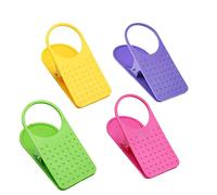 JTLB 4 Piezas portavasos Clip Mesa Mesa Lateral Botella Soporte de Taza Agua café portavasos platillo Clip diseño para el hogar y la Oficina