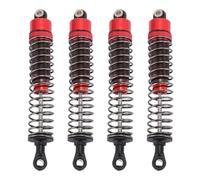 JTLB 4pcs RC Ajuste de Ajuste con Tornillos, Aleación de Aluminio 100 Mm para 1/10 Piezas de Automóvil de Control Remoto (Rojo)