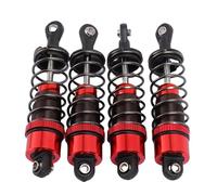JTLB Absorbedores de Choque RC de Aleación de Aluminio Liviano, Amortiguadores de 70 Mm de 4 Piezas para Autos de Control Remoto 1/10, Estructura, Diseñados Específicamente, (Rojo)