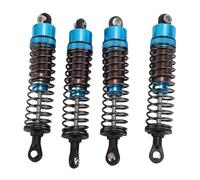 JTLB Aluminio de Aluminio Alejo RC Amplio de Amortiguadores, Aumenteros de Choque de Automóvil RC de Presión de Aceite de 4 Piezas Establecidas 85 Mm con Alta Resistencia para la (Azul)