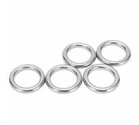 JTLB Anillos Redondos de Acero Inoxidable 5 uds. Anillos Redondos de Barco de Acero Inoxidable 304 sin Soldadura Tipo O Anillo Colgante para Hamaca Yoga6 X 30mm (6 * 25mm)
