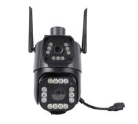 JTLB Cámara de Seguridad de Dos Lentes Bandeo Automático de Seguimiento Automático Tilt 2 Way Talk 2.4G Cámara de Vigilancia Inalámbrica WiFi para Interiores Exteriores con Rotación