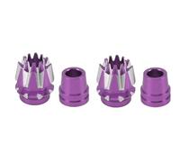JTLB Controlador de drones, joysticks antideslizantes de aleación de aluminio para control remoto de drones RC, diseño ergonómico para FUTABA WFLY RadioLink (morado)