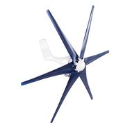 JTLB Generador de turbina eólica, turbinas de viento de 800 W, pequeño molino de viento de 6 cuchillas, máquina de maquinaria industrial para terraza, marina, autocaravana, chalet, barco (azul)