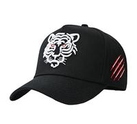 JTLB Gorra de béisbol para hombres y mujeres, con diseño de tigre, bordada, gorra de béisbol, gorra de béisbol, gorra de tenis para hombres y mujeres, aficionados al deporte