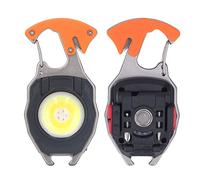 JTLB Llavero LED Linterna Multifuncional Tipo C Mini Luz de Trabajo de Emergencia Luz de Bolsillo con Encendedor Abrebotellas