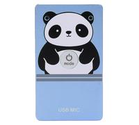 JTLB Micrófono de Cancelación de Ruido USB, Recogida de Sonido Omnidireccional de 260 Grados Smart 2 Canales 360 para Juegos de Grabación de Transmisión en Vivo, HiFi Dual, Aluminio (Azul)