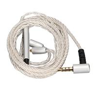 JTLB MMCX - Cable de actualización de auriculares de cobre chapado en plata de 184 núcleos, cable de repuesto para auriculares con micrófono y control de volumen compatible con SE846, SE535
