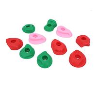 JTLB Soportes de escalada para pared de roca, grandes, multicolor, para entusiastas de la escalada en roca, plástico de polietileno, 10 unidades, tamaño S, M, L (10 paquetes pequeños)