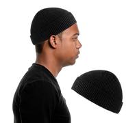 JTMKYO 1 gorro de pescador negro, gorro de invierno para hombre, protección contra el viento y el frío, gorro para hombre, invierno, circunferencia de la cabeza 50-60 cm, para ropa de calle y viajes