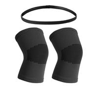 JTMKYO 1 par de rodilleras para niños y 1 cinta para la frente, equipo de rodilleras para niños, rodilleras para niños para voleibol y baloncesto, mangas para las rodillas