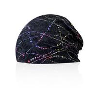 JTMKYO Gorro de quimioterapia para mujer, Negro, L