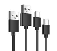 JTMM 2 Paquetes de Cable Tipo C para Motorola Droid Z/Z Force/Z Play Amazon Fire TV Stick, Nuevo Fire HD 8 HD 10 (Fabricado después de 2019) Cables de Cargador para teléfono Android Cable