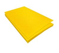 Jtnohx Hojas de Fieltro Rígido, Tela de Fieltro, Tejido Cuadrada de Color para Manualidades, 17.78×28.7cm 11 piezas Material Artesanal para Coser (Amarillo)