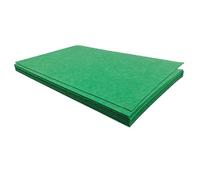 Jtnohx Hojas de Fieltro Rígido, Tela de Fieltro, Tejido Cuadrada de Color para Manualidades, 17.78×28.7cm 11 piezas Material Artesanal para Coser (Verde)
