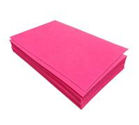 Jtnohx Tela de Fieltro para Manualidades, 32 Piezas Hojas de Fieltro Rígido de 1mm, 17.78×28.7cm Tela de Color para Costura y Fiestas Decoraciones(Rosa oscuro)