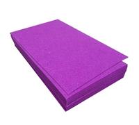Jtnohx Tela de Fieltro para Manualidades, 32 Piezas Hojas de Fieltro Rígido de 1mm, 17.78×28.7cm Tela de Color para Costura y Fiestas Decoraciones(Morado)
