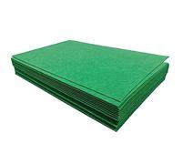 Jtnohx Tela de Fieltro para Manualidades, 32 Piezas Hojas de Fieltro Rígido de 1mm, 17.78×28.7cm Tela de Color para Costura y Fiestas Decoraciones(Verde)