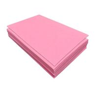 Jtnohx Tela de Fieltro para Manualidades, 32 Piezas Hojas de Fieltro Rígido de 1mm, 17.78×28.7cm Tela de Color para Costura y Fiestas Decoraciones(Rosa)