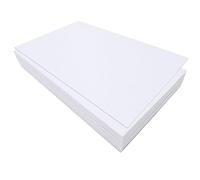 Jtnohx Tela de Fieltro para Manualidades, 32 Piezas Hojas de Fieltro Rígido de 1mm, 17.78×28.7cm Tela de Color para Costura y Fiestas Decoraciones(Blanco)