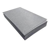 Jtnohx Tela de Fieltro para Manualidades, 32 Piezas Hojas de Fieltro Rígido de 1mm, 17.78×28.7cm Tela de Color para Costura y Fiestas Decoraciones(Gris)