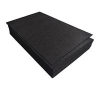 Jtnohx Tela de Fieltro para Manualidades, 32 Piezas Hojas de Fieltro Rígido de 1mm, 17.78×28.7cm Tela de Color para Costura y Fiestas Decoraciones(Negro)