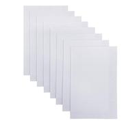 Jtnohx Tela de Fieltro Rígida de 2mm de Espesor, Hojas de Fieltro de Color, 8 Piezas 20x30cm Fieltro Pesado para Arte y Artesanía Proyecto DIY (Blanco)