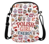 JTOUK Bolsa bandolera Polonia Heritage Gift Pierogi Paczki para regalo Polonia G-irl Energy