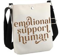 JTOUK Bolsa cruzada humana para concienciación sobre la salud mental, regalo de agradecimiento para terapeutas, regalo de apoyo emocional, Compatible con Human Cb Eu, 8.27 Inches ×6.5 Inches × 0.79