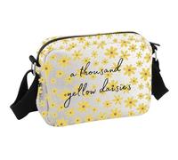 JTOUK Bolsa cruzada inspirada en el programa de televisión con estrellas huecas, regalo de mil margaritas amarillas para los fanáticos, Margaritas amarillas Hkb EU, 8.27 Inches × 5.91 Inches × 0.79