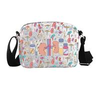 JTOUK Bolsa cruzada inspirada en nefrología, regalo de enfermera, regalo de enfermera, diálisis, regalo de enfermera ESRD CCHT, Nefrología Hkb EU, 8.27 Inches × 5.91 Inches × 0.79 Inches