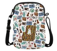 JTOUK Bolsa cruzada inspirada en programas de televisión, para amantes de los perros, regalo clásico de comedia, Sofa Dog Cr Eu, 5.91 Inches ×8.27 Inches