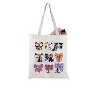 JTOUK Bolsa de mano inspirada en villanos de dibujos animados, regalo de bruja malvada para fanáticos de villanos, Villain Bow Tote Eu, 13.78 inch x 15.75 inch, Large