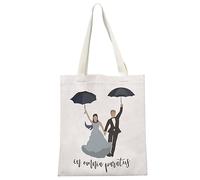 JTOUK Bolsa de regalo inspirada en programas de televisión Gil-more TV Show Merchandise Gift In Omnia Paratus Tote Bag para los amantes de las series de televisión, En Omnia Tote Eu, 13.78 inch x
