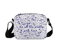 JTOUK Bolso cruzado con dije para estilista, peluquería, peluquería, cosmetología, regalo de salón de belleza, Cabello para niñas Hkb EU, 24cm*18cm*8cm